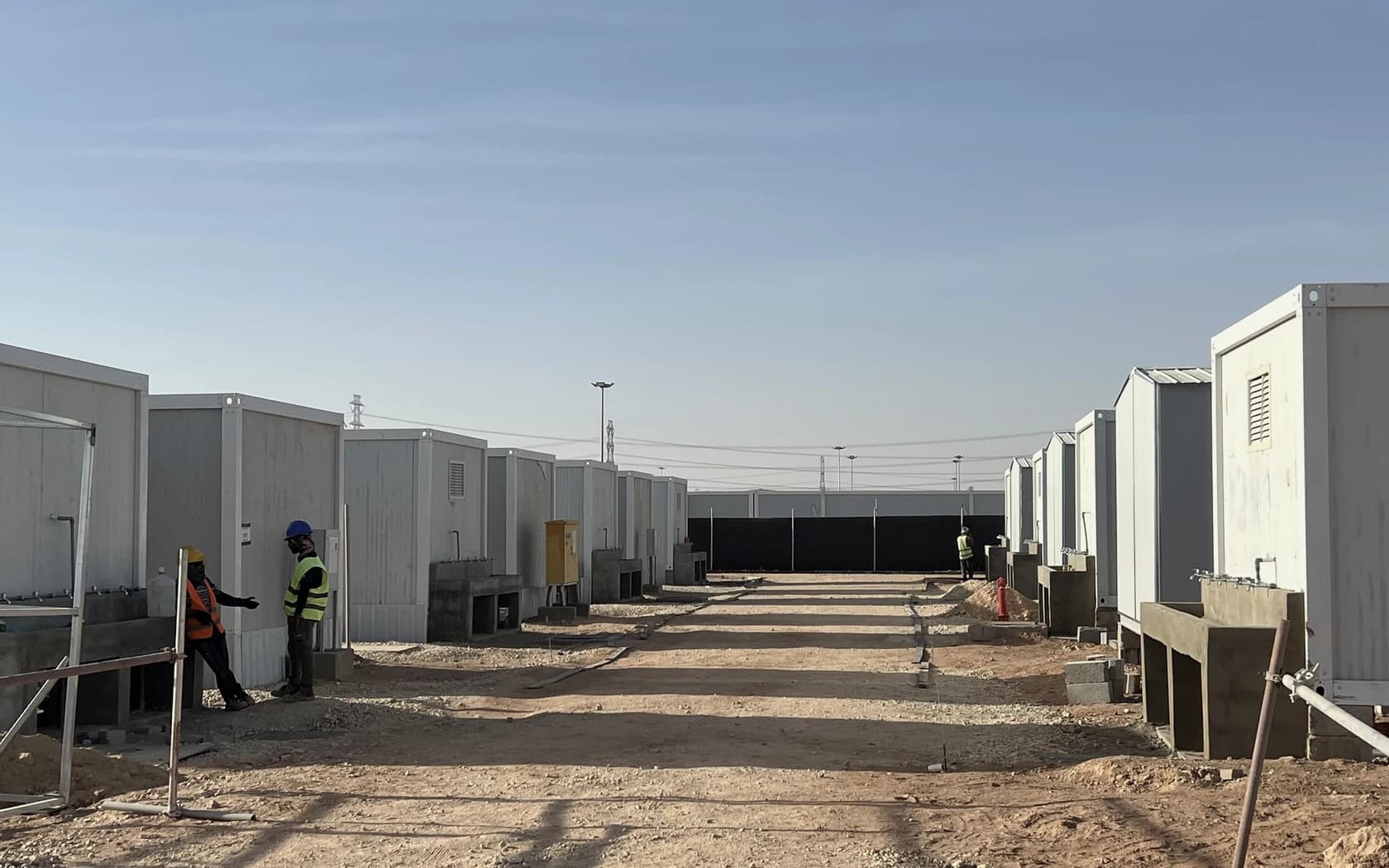 Modules arranged for field delivery in Saudi Arabia